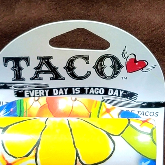 NWT Prepara Multi Taco Graphic Pattern Reversible Melamine Holder - Picture 7 of 9